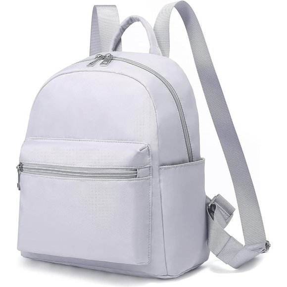 Women Grey Polyester Light Weight Small Waterproof Mini Backpack main image 6